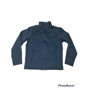 The North Face  Windwall Soft Shell Fleece Blue Full Zip Jacket Mens Medium